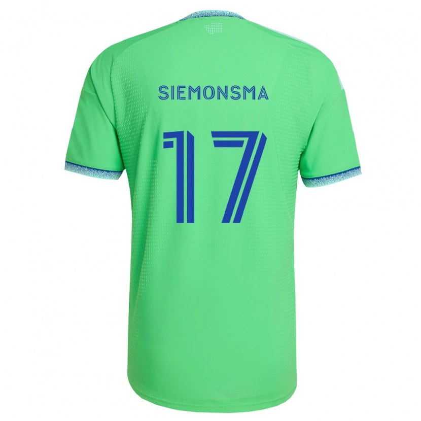 Danxen Dames Sianna Siemonsma #17 Groen Lichtblauw Thuisshirt Thuistenue 2026/27 T-Shirt België