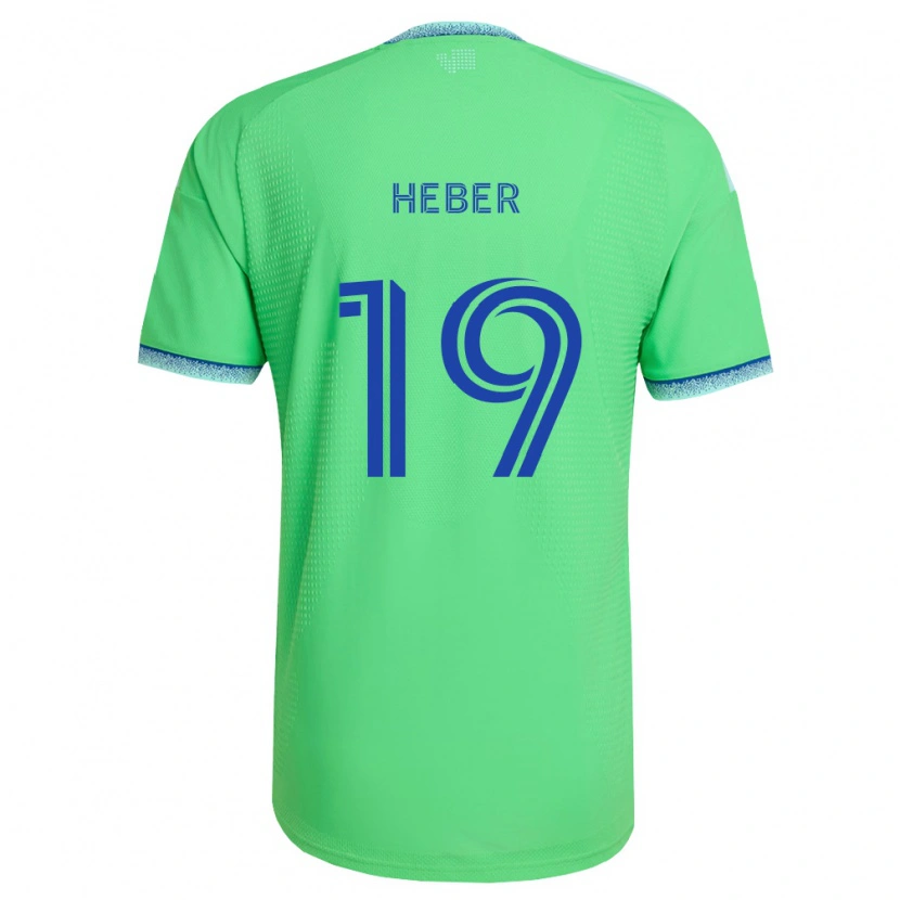 Danxen Dames Héber #19 Groen Lichtblauw Thuisshirt Thuistenue 2026/27 T-Shirt België