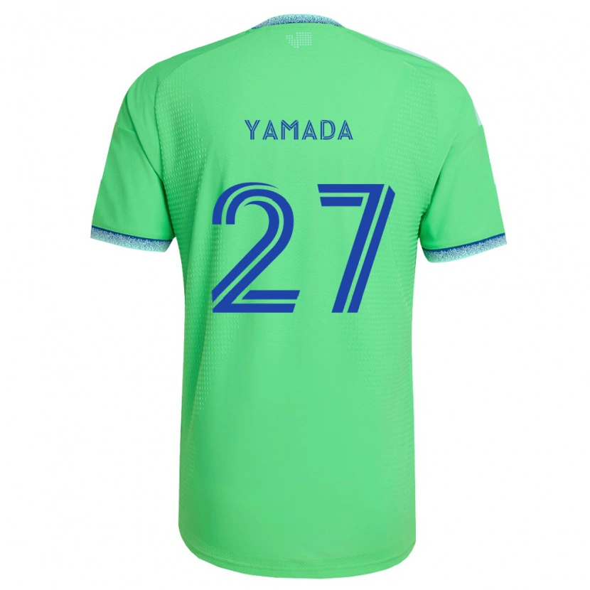 Danxen Dames Hikari Yamada #27 Groen Lichtblauw Thuisshirt Thuistenue 2026/27 T-Shirt België