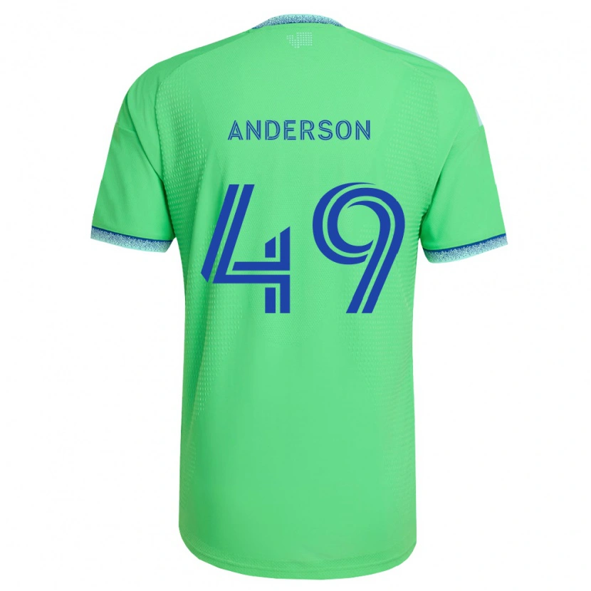 Danxen Dames Hunter Anderson #49 Groen Lichtblauw Thuisshirt Thuistenue 2026/27 T-Shirt België