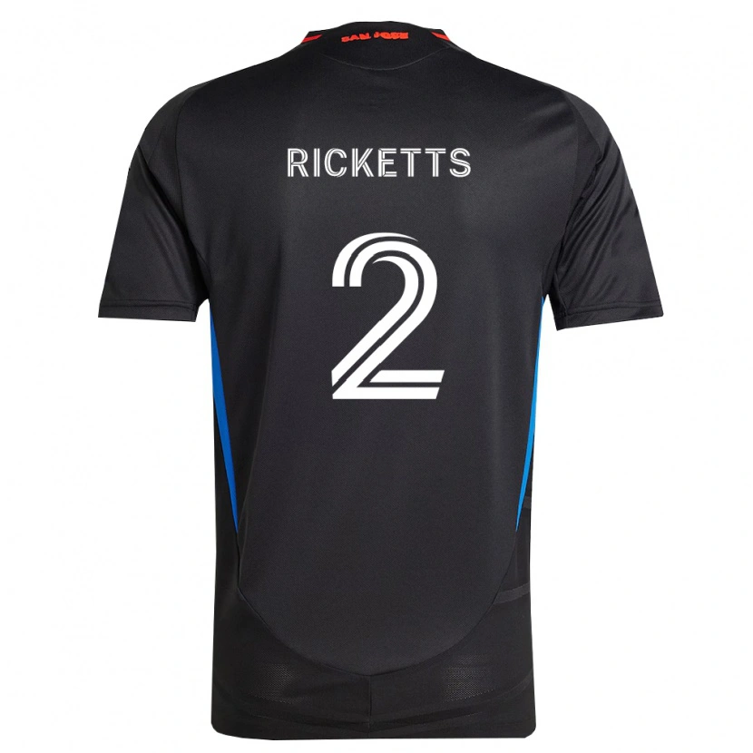 Danxen Dames Jamar Ricketts #2 Blauw Wit Zwart Thuisshirt Thuistenue 2026/27 T-Shirt België