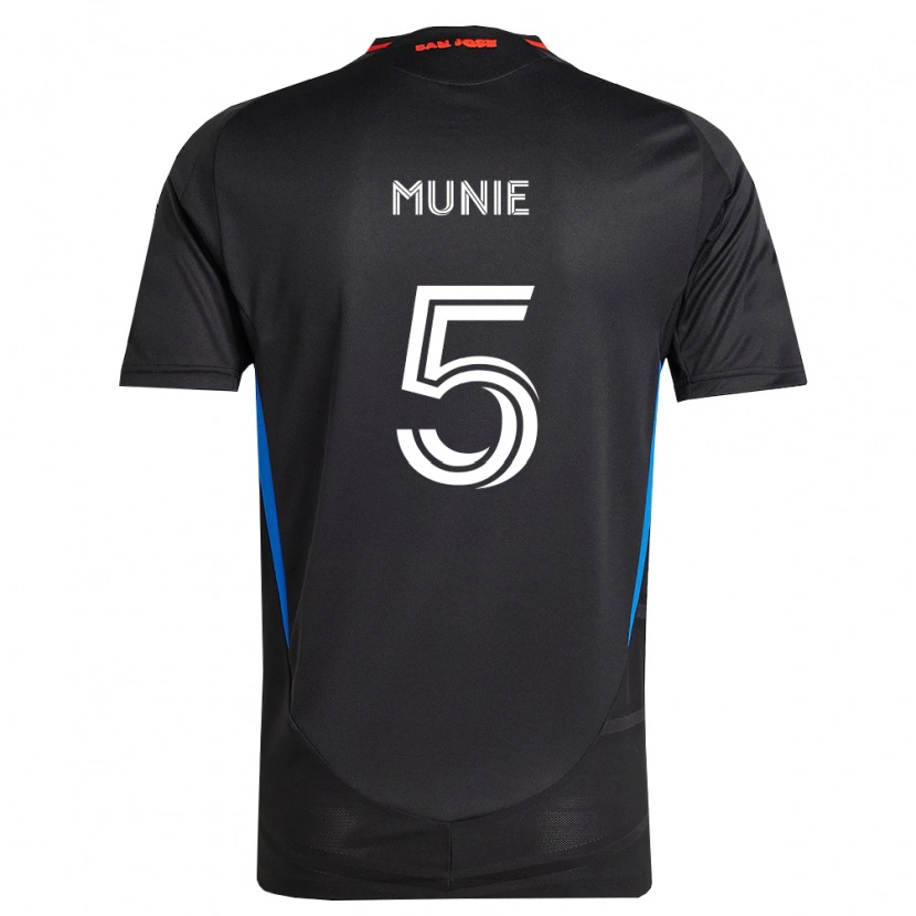Danxen Dames Daniel Munie #5 Blauw Wit Zwart Thuisshirt Thuistenue 2026/27 T-Shirt België