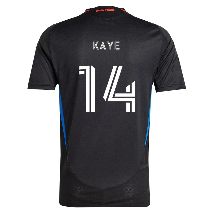 Danxen Dames Mark-Anthony Kaye #14 Blauw Wit Zwart Thuisshirt Thuistenue 2026/27 T-Shirt België