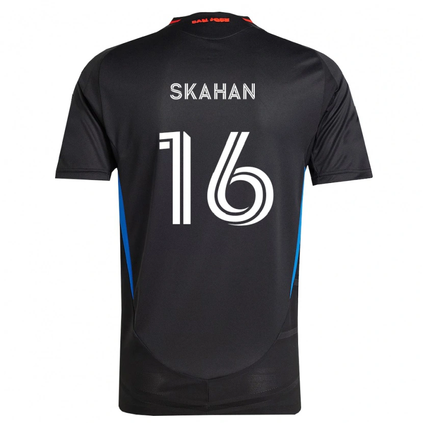 Danxen Dames Jack Skahan #16 Blauw Wit Zwart Thuisshirt Thuistenue 2026/27 T-Shirt België
