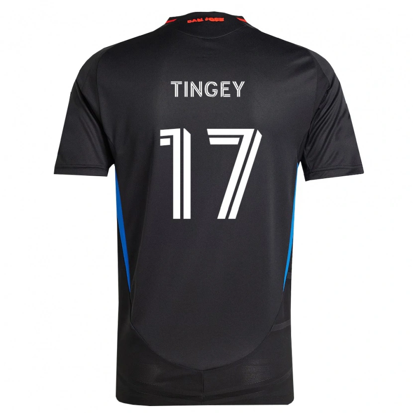Danxen Dames Keegan Tingey #17 Blauw Wit Zwart Thuisshirt Thuistenue 2026/27 T-Shirt België