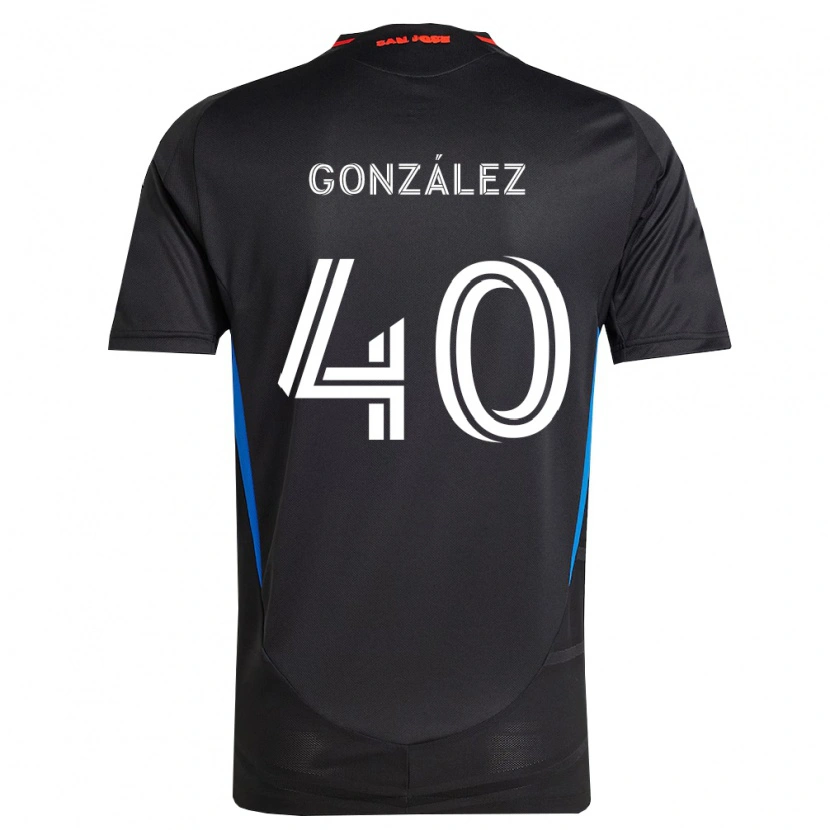 Danxen Dames Jonathan González #40 Blauw Wit Zwart Thuisshirt Thuistenue 2026/27 T-Shirt België