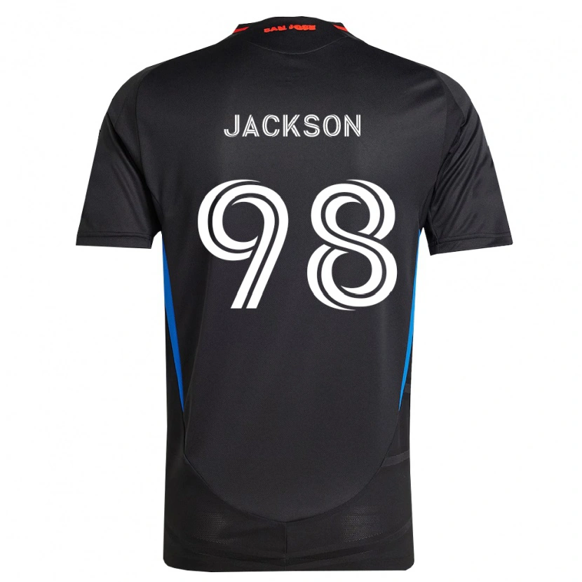 Danxen Dames Jacob Jackson #98 Blauw Wit Zwart Thuisshirt Thuistenue 2026/27 T-Shirt België