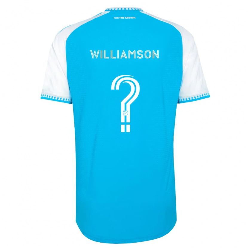 Danxen Dames Eryk Williamson #0 Hemelsblauw Wit Zwart Thuisshirt Thuistenue 2026/27 T-Shirt België