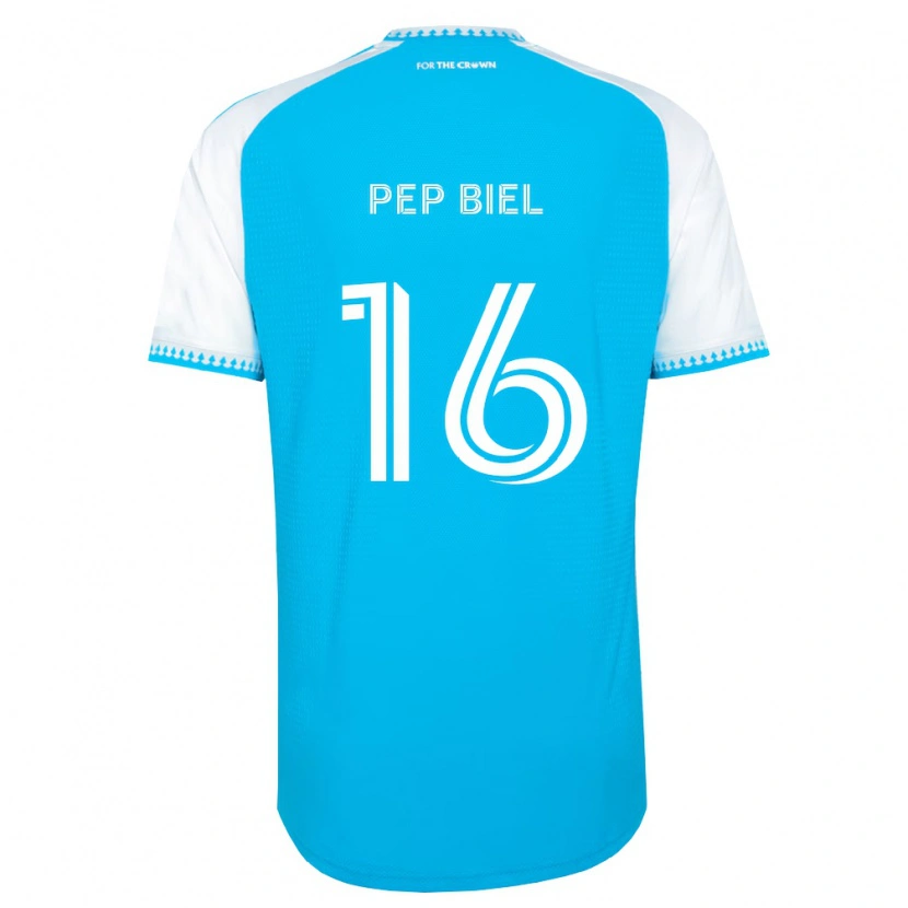 Danxen Dames Pep Biel #16 Hemelsblauw Wit Zwart Thuisshirt Thuistenue 2026/27 T-Shirt België