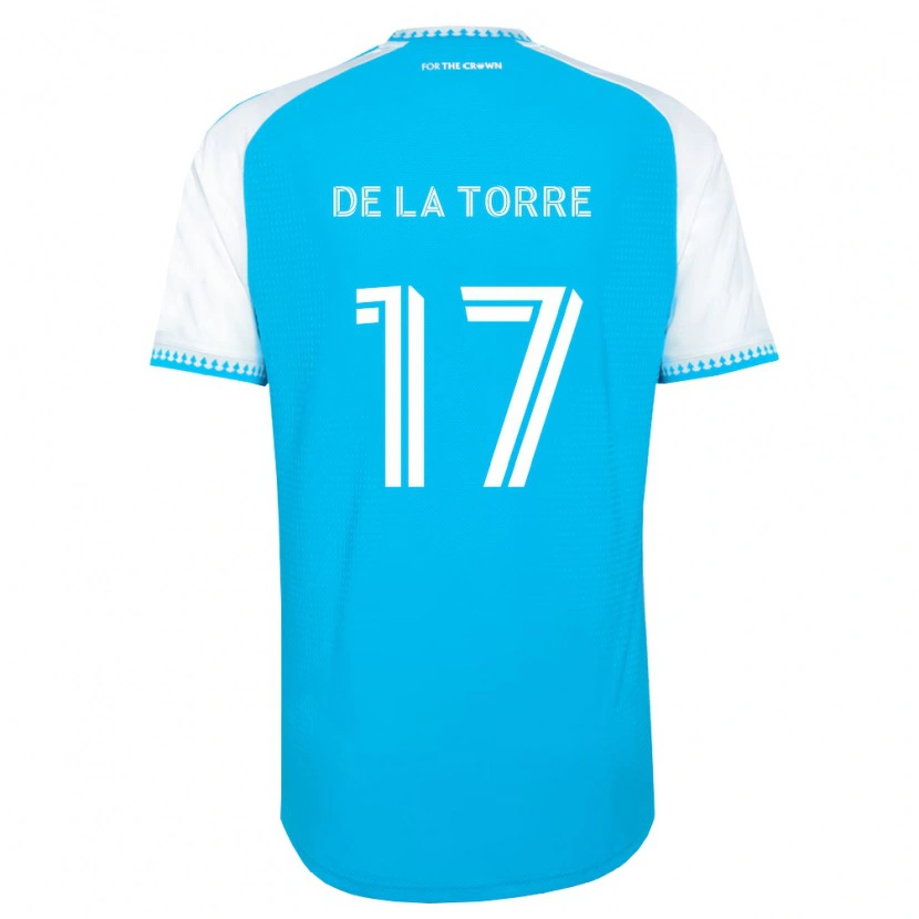 Danxen Dames Luca De La Torre #17 Hemelsblauw Wit Zwart Thuisshirt Thuistenue 2026/27 T-Shirt België
