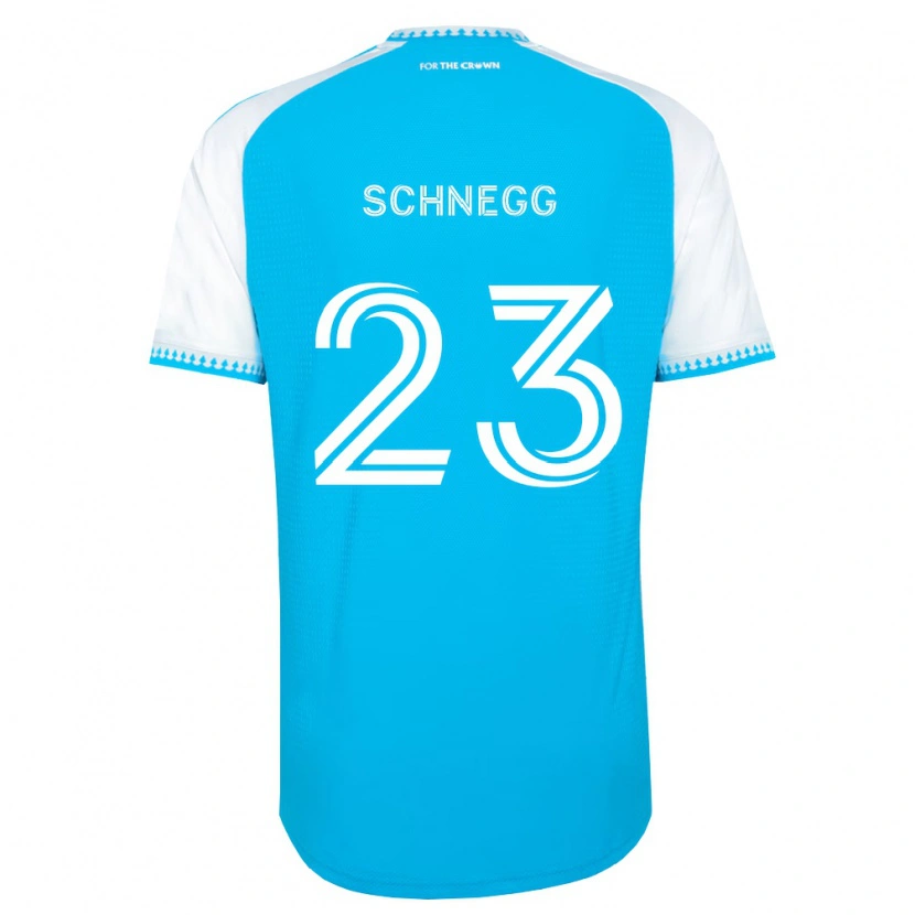 Danxen Dames David Schnegg #23 Hemelsblauw Wit Zwart Thuisshirt Thuistenue 2026/27 T-Shirt België