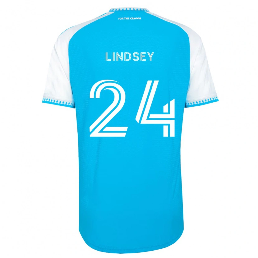 Danxen Dames Jaylin Lindsey #24 Hemelsblauw Wit Zwart Thuisshirt Thuistenue 2026/27 T-Shirt België