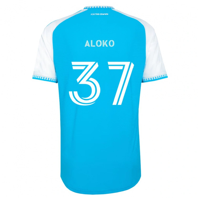 Danxen Dames Rodolfo Aloko #37 Hemelsblauw Wit Zwart Thuisshirt Thuistenue 2026/27 T-Shirt België