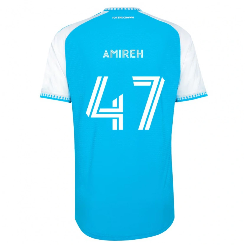 Danxen Dames Adam Amireh #47 Hemelsblauw Wit Zwart Thuisshirt Thuistenue 2026/27 T-Shirt België
