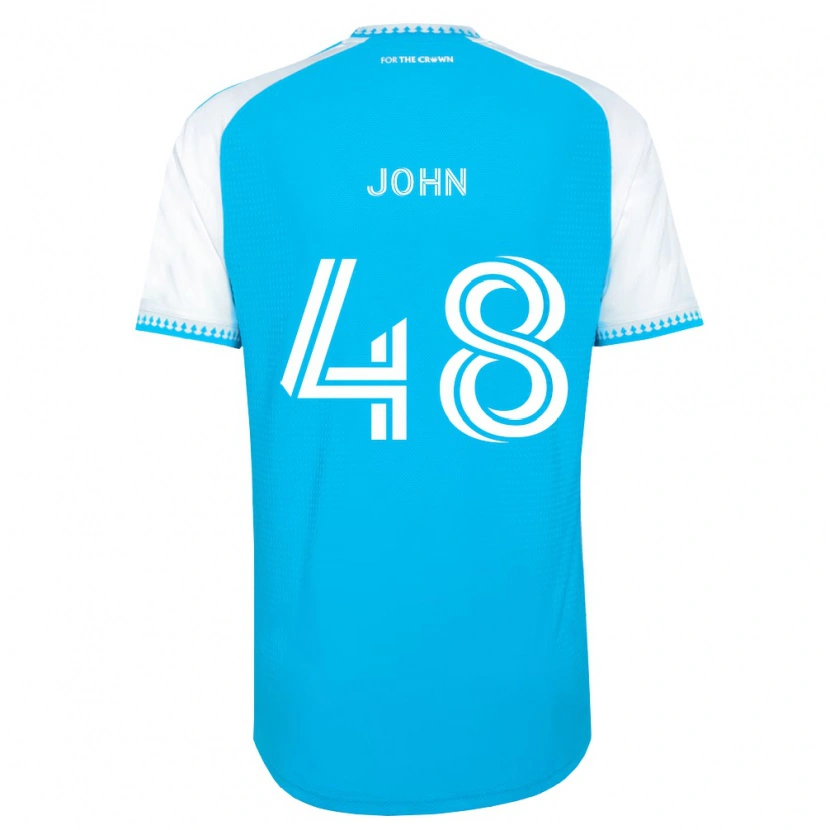 Danxen Dames Aron John #48 Hemelsblauw Wit Zwart Thuisshirt Thuistenue 2026/27 T-Shirt België