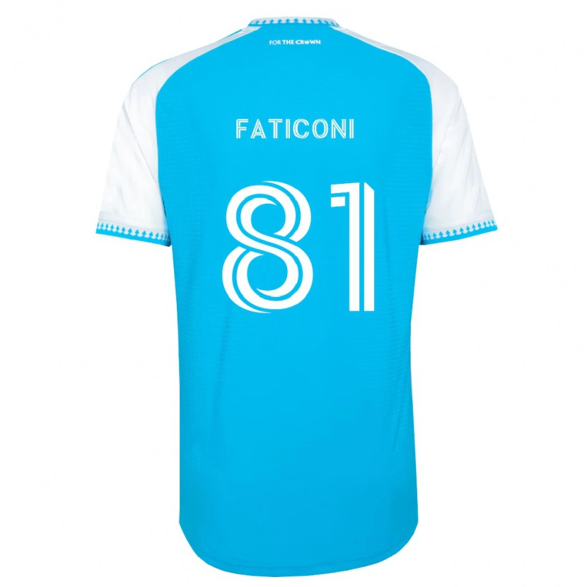 Danxen Dames Trey Faticoni #81 Hemelsblauw Wit Zwart Thuisshirt Thuistenue 2026/27 T-Shirt België