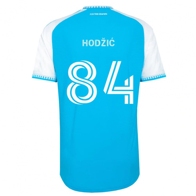 Danxen Dames Amil Hodžić #84 Hemelsblauw Wit Zwart Thuisshirt Thuistenue 2026/27 T-Shirt België