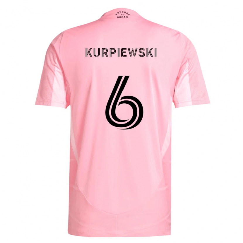 Danxen Dames Ethan Kurpiewski #6 Roze Zwart Thuisshirt Thuistenue 2026/27 T-Shirt België