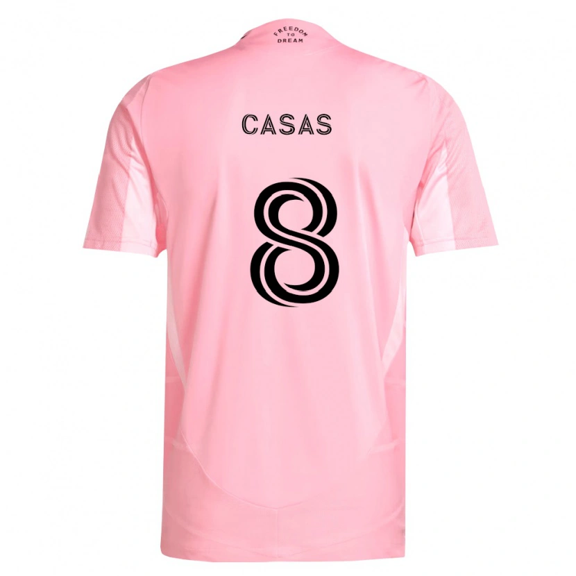 Danxen Dames Pep Casas #8 Roze Zwart Thuisshirt Thuistenue 2026/27 T-Shirt België