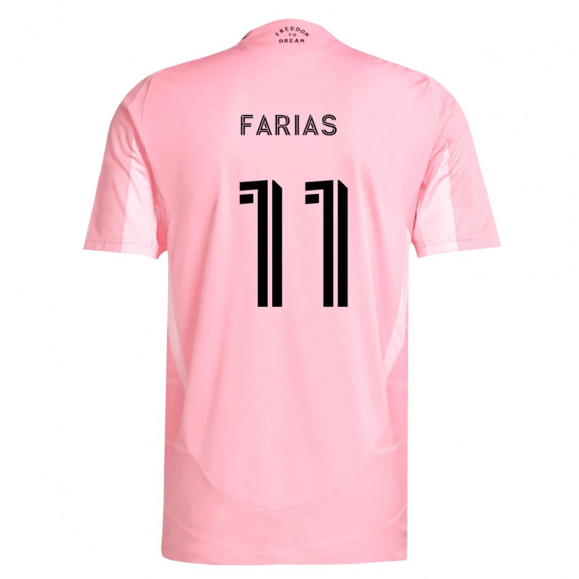 Danxen Dames Facundo Farías #11 Roze Zwart Thuisshirt Thuistenue 2026/27 T-Shirt België