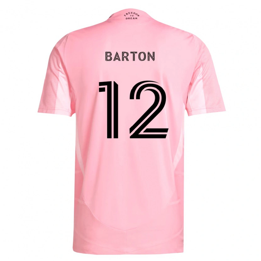 Danxen Dames Tye Barton #12 Roze Zwart Thuisshirt Thuistenue 2026/27 T-Shirt België