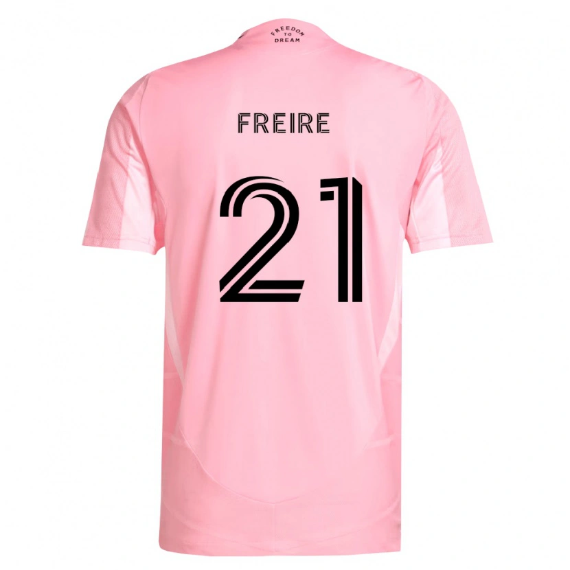 Danxen Dames Nicolas Freire #21 Roze Zwart Thuisshirt Thuistenue 2026/27 T-Shirt België