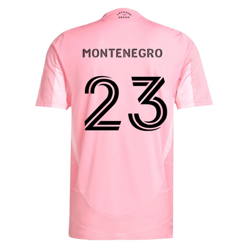 Danxen Dames Ricardo Montenegro #23 Roze Zwart Thuisshirt Thuistenue 2026/27 T-Shirt België