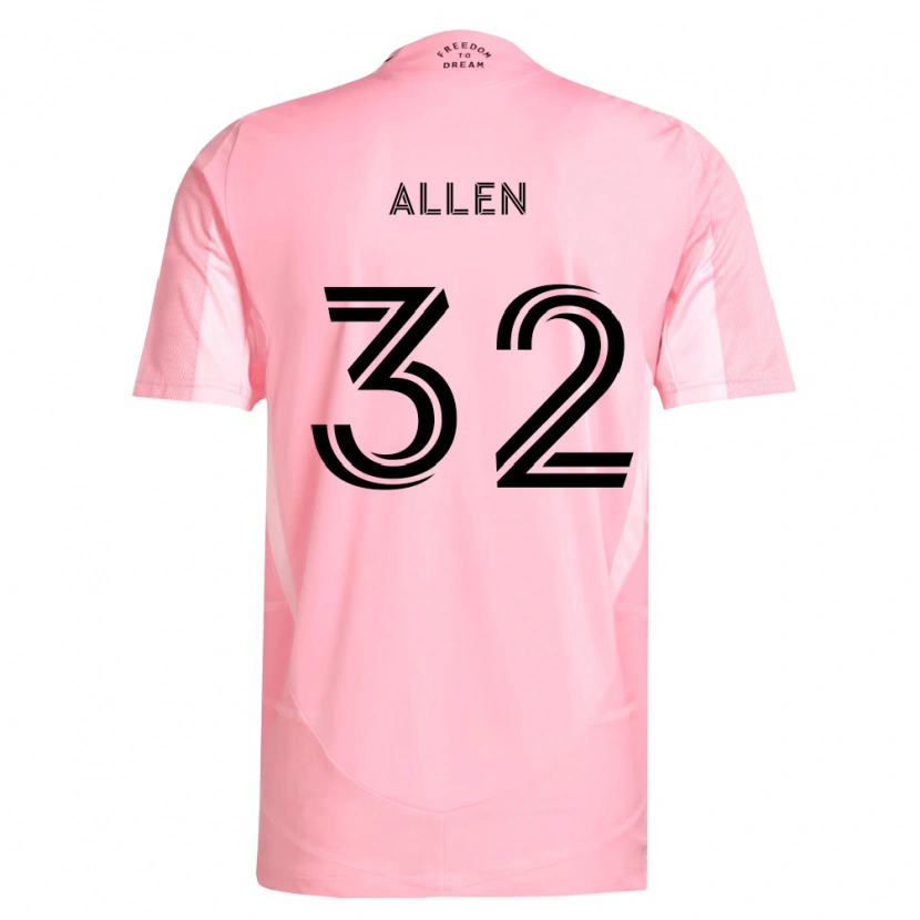 Danxen Dames Noah Allen #32 Roze Zwart Thuisshirt Thuistenue 2026/27 T-Shirt België