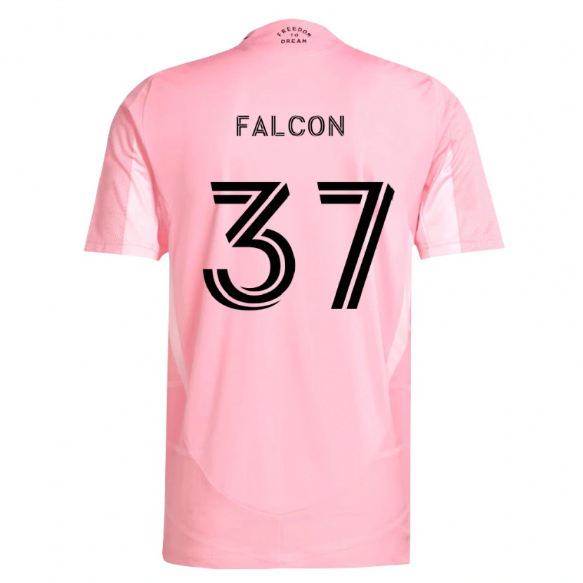 Danxen Dames Maximiliano Falcón #37 Roze Zwart Thuisshirt Thuistenue 2026/27 T-Shirt België