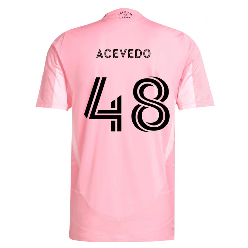 Danxen Dames Matías Acevedo #48 Roze Zwart Thuisshirt Thuistenue 2026/27 T-Shirt België