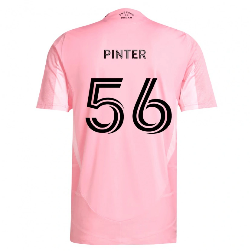 Danxen Dames Dániel Pintér #56 Roze Zwart Thuisshirt Thuistenue 2026/27 T-Shirt België