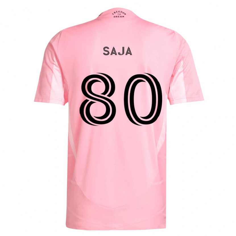 Danxen Dames Mateo Saja #80 Roze Zwart Thuisshirt Thuistenue 2026/27 T-Shirt België