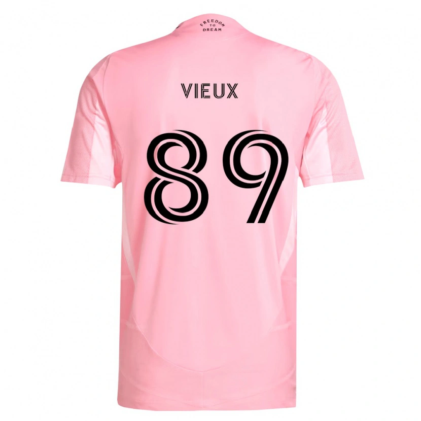 Danxen Dames Matthias Vieux #89 Roze Zwart Thuisshirt Thuistenue 2026/27 T-Shirt België