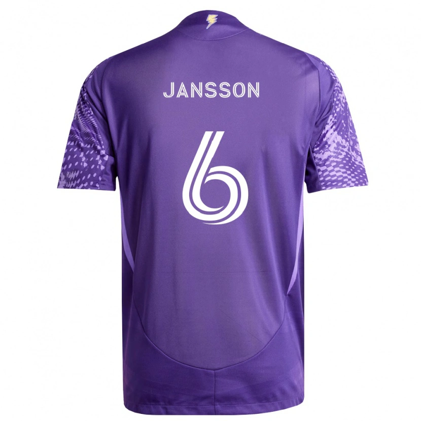 Danxen Dames Robin Jansson #6 Paars Wit Thuisshirt Thuistenue 2026/27 T-Shirt België