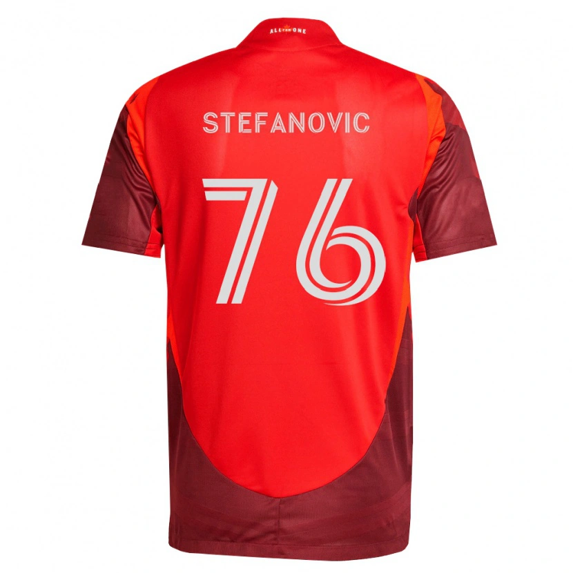 Danxen Dames Lazar Stefanović #76 Bordeauxrood Thuisshirt Thuistenue 2026/27 T-Shirt België