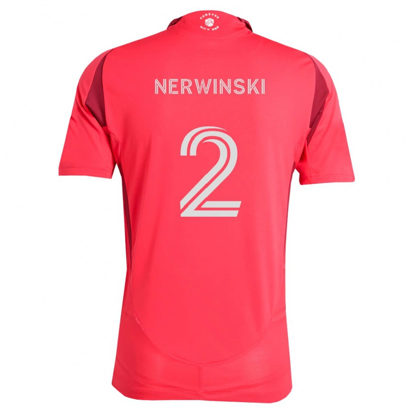 Danxen Dames Jake Nerwinski #2 Magenta Wit Thuisshirt Thuistenue 2026/27 T-Shirt België