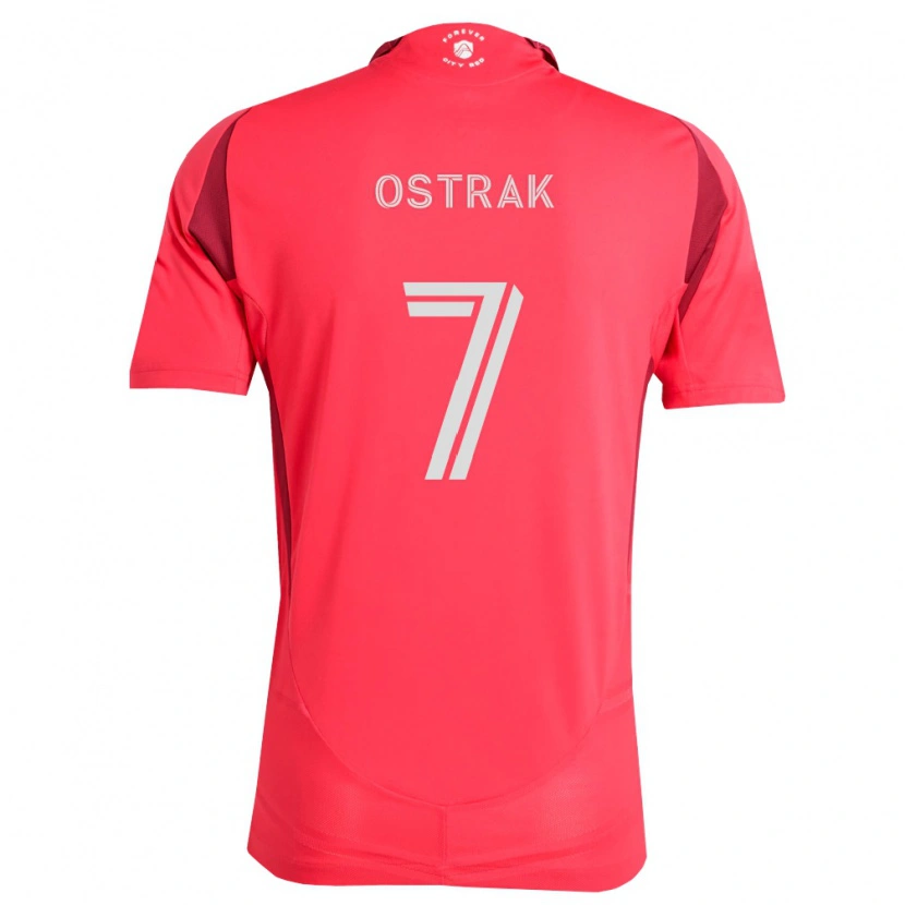 Danxen Dames Tomas Ostrák #7 Magenta Wit Thuisshirt Thuistenue 2026/27 T-Shirt België