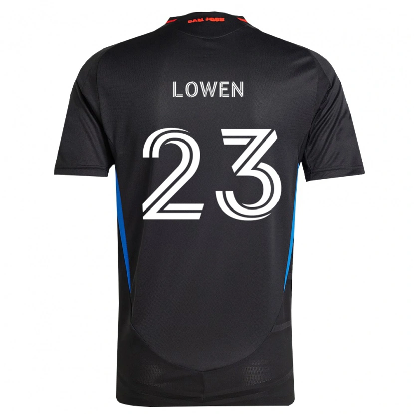 Danxen Dames Eduard Löwen #23 Blauw Wit Zwart Thuisshirt Thuistenue 2026/27 T-Shirt België