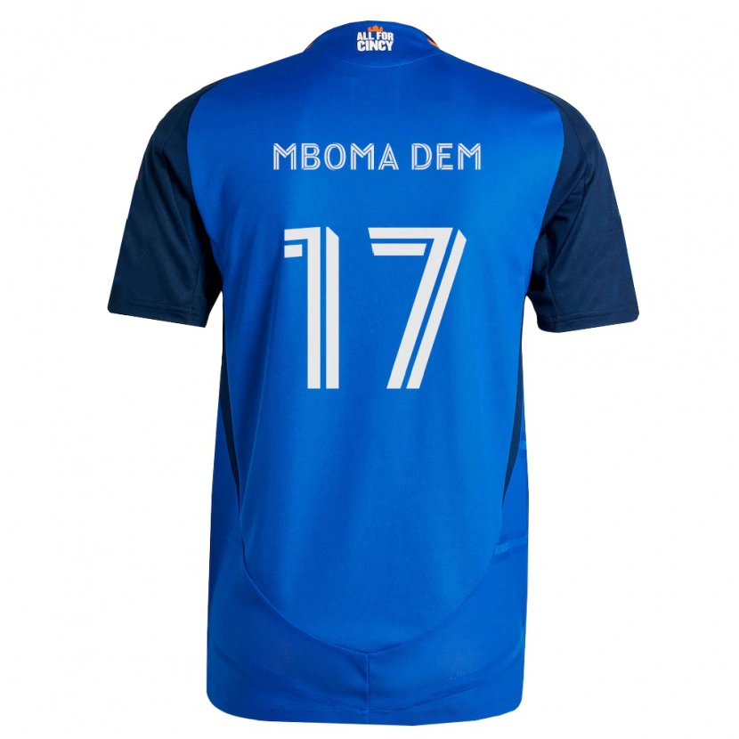 Danxen Dames Kenji Mboma Dem #17 Koninklijk Blauw Oranje Thuisshirt Thuistenue 2026/27 T-Shirt België