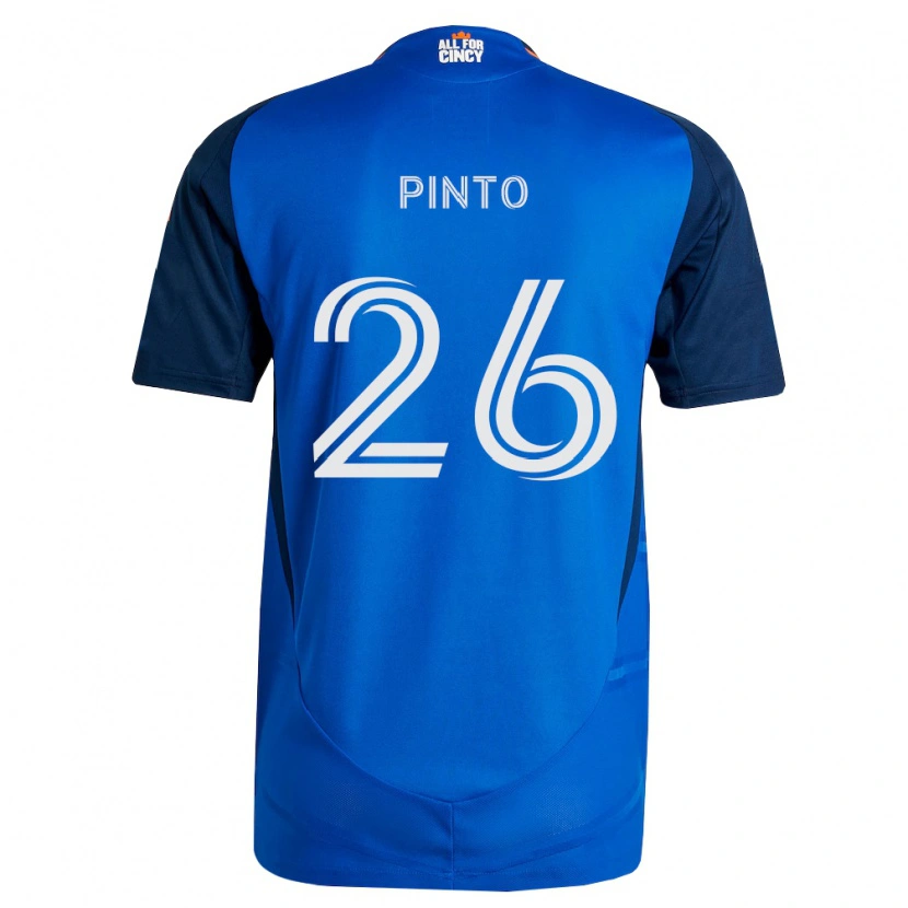 Danxen Dames Malik Pinto #26 Koninklijk Blauw Oranje Thuisshirt Thuistenue 2026/27 T-Shirt België