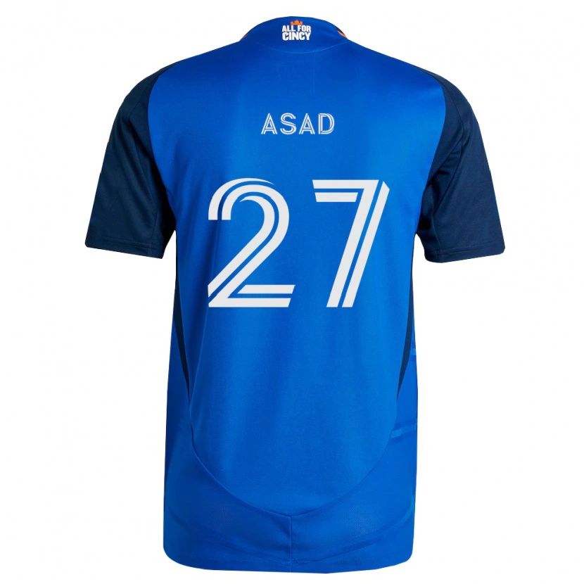 Danxen Dames Yamil Asad #27 Koninklijk Blauw Oranje Thuisshirt Thuistenue 2026/27 T-Shirt België