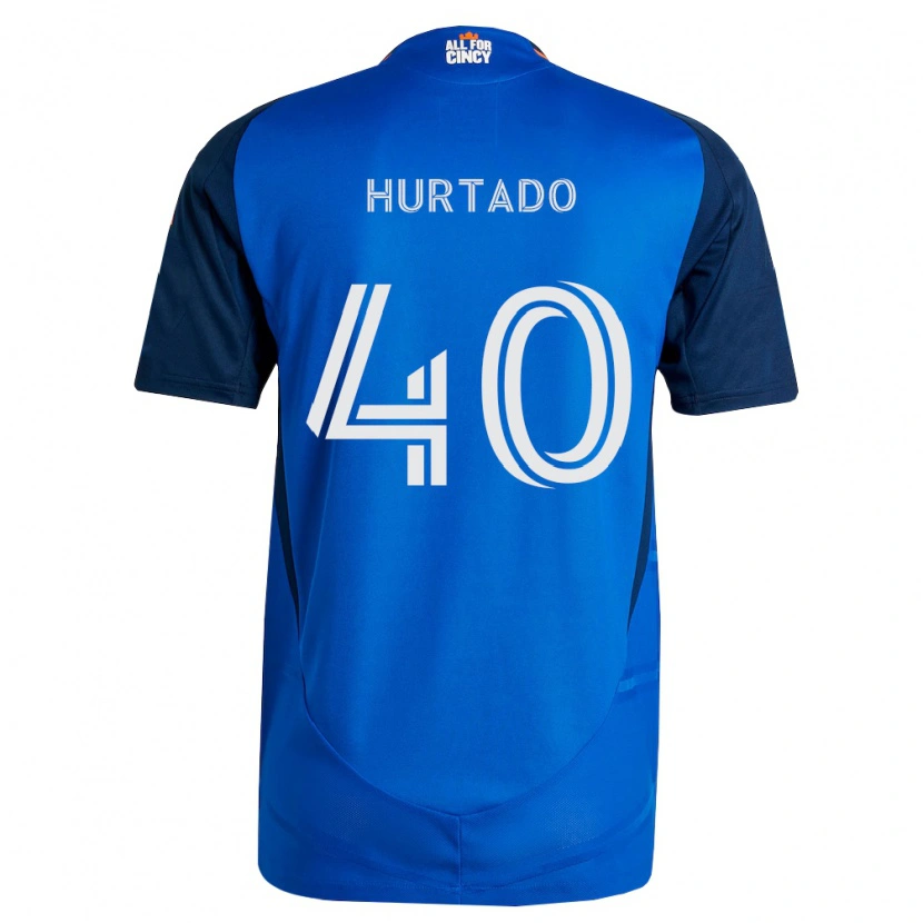 Danxen Dames Dilan Hurtado #40 Koninklijk Blauw Oranje Thuisshirt Thuistenue 2026/27 T-Shirt België