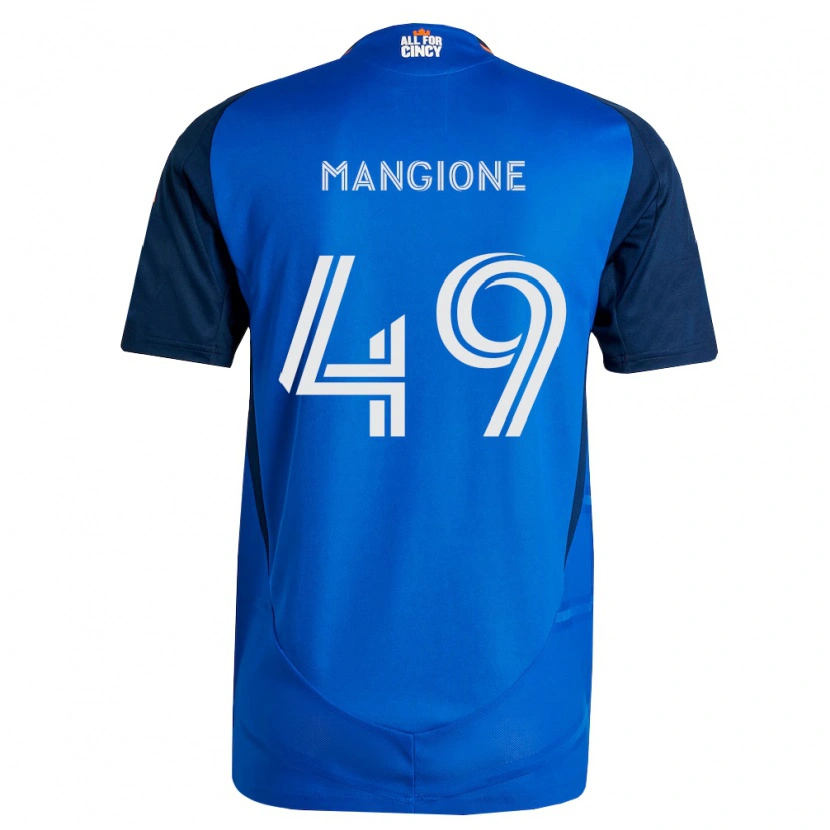 Danxen Dames Peter Mangione #49 Koninklijk Blauw Oranje Thuisshirt Thuistenue 2026/27 T-Shirt België