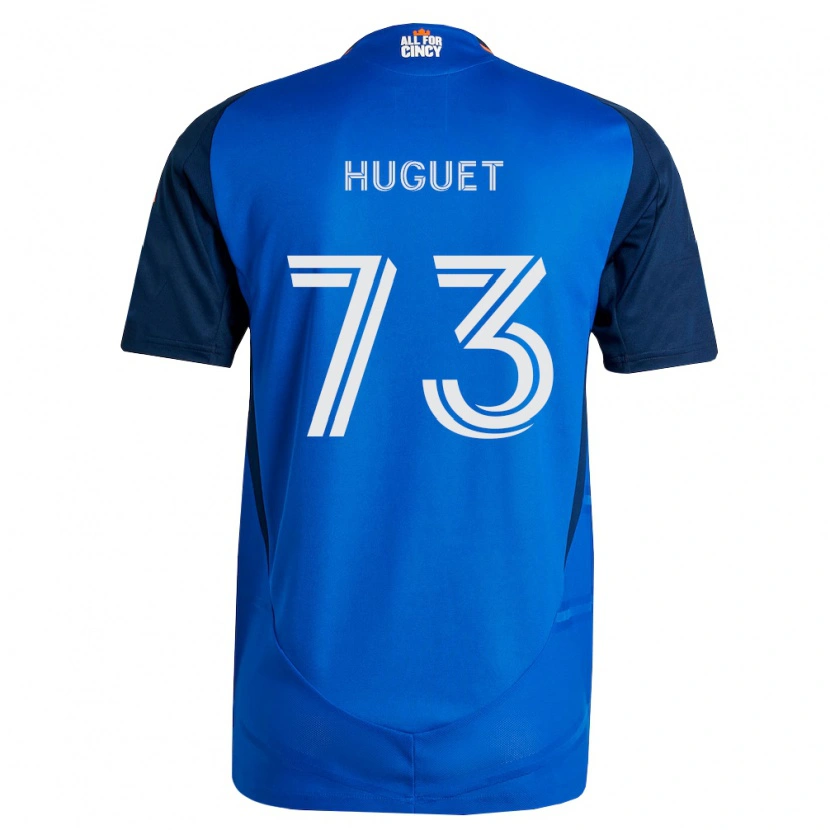 Danxen Dames Gaël Huguet #73 Koninklijk Blauw Oranje Thuisshirt Thuistenue 2026/27 T-Shirt België