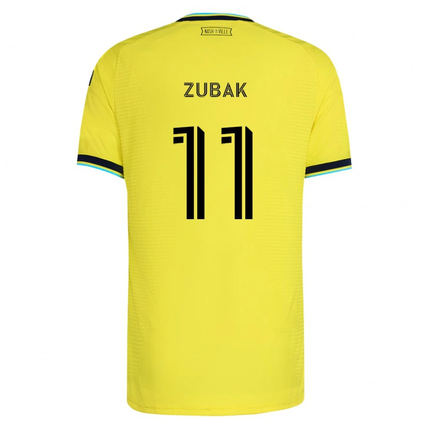 Danxen Dames Ethan Zubak #11 Helder Geel Marineblauw Thuisshirt Thuistenue 2026/27 T-Shirt België