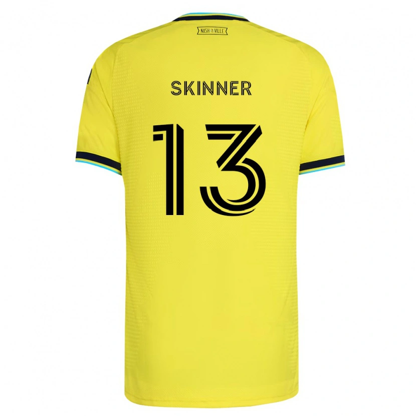 Danxen Dames Joey Skinner #13 Helder Geel Marineblauw Thuisshirt Thuistenue 2026/27 T-Shirt België