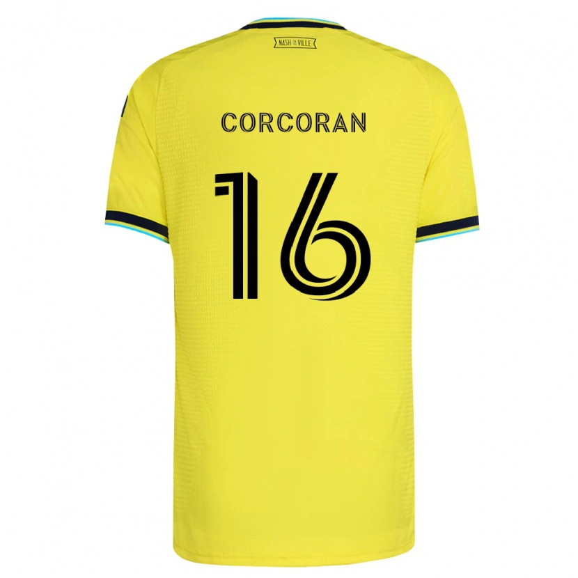 Danxen Dames Matthew Corcoran #16 Helder Geel Marineblauw Thuisshirt Thuistenue 2026/27 T-Shirt België