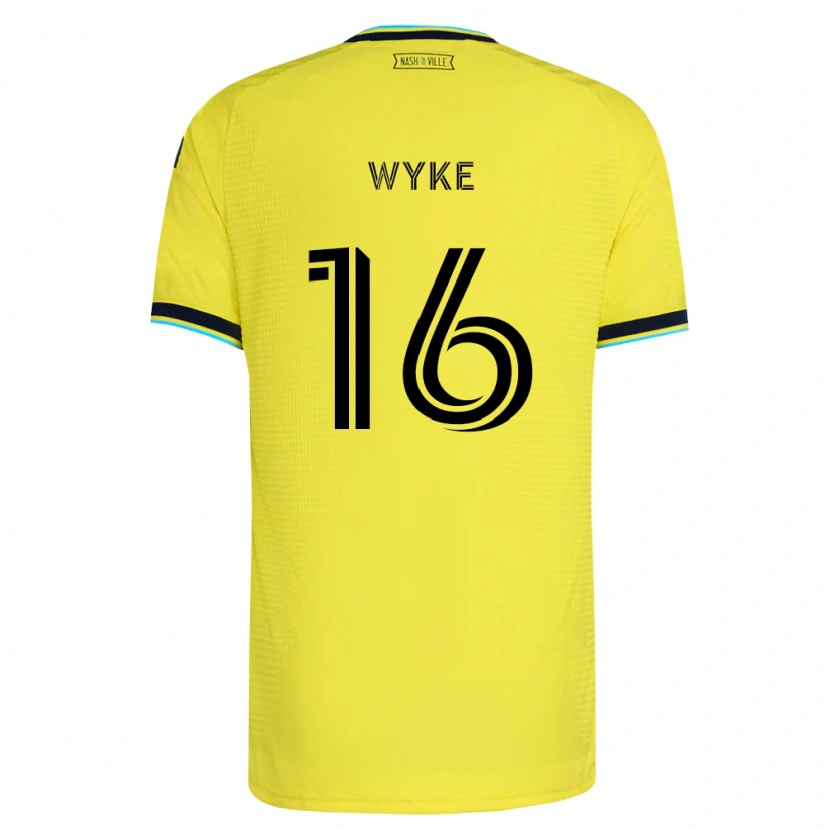 Danxen Dames Laurence Wyke #16 Helder Geel Marineblauw Thuisshirt Thuistenue 2026/27 T-Shirt België