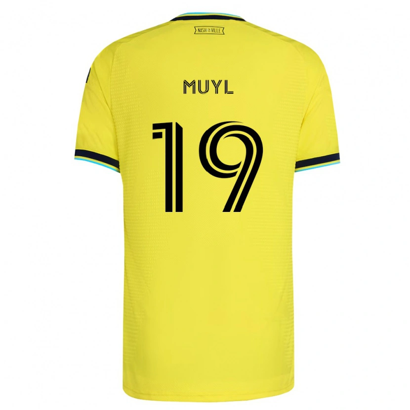 Danxen Dames Alex Muyl #19 Helder Geel Marineblauw Thuisshirt Thuistenue 2026/27 T-Shirt België