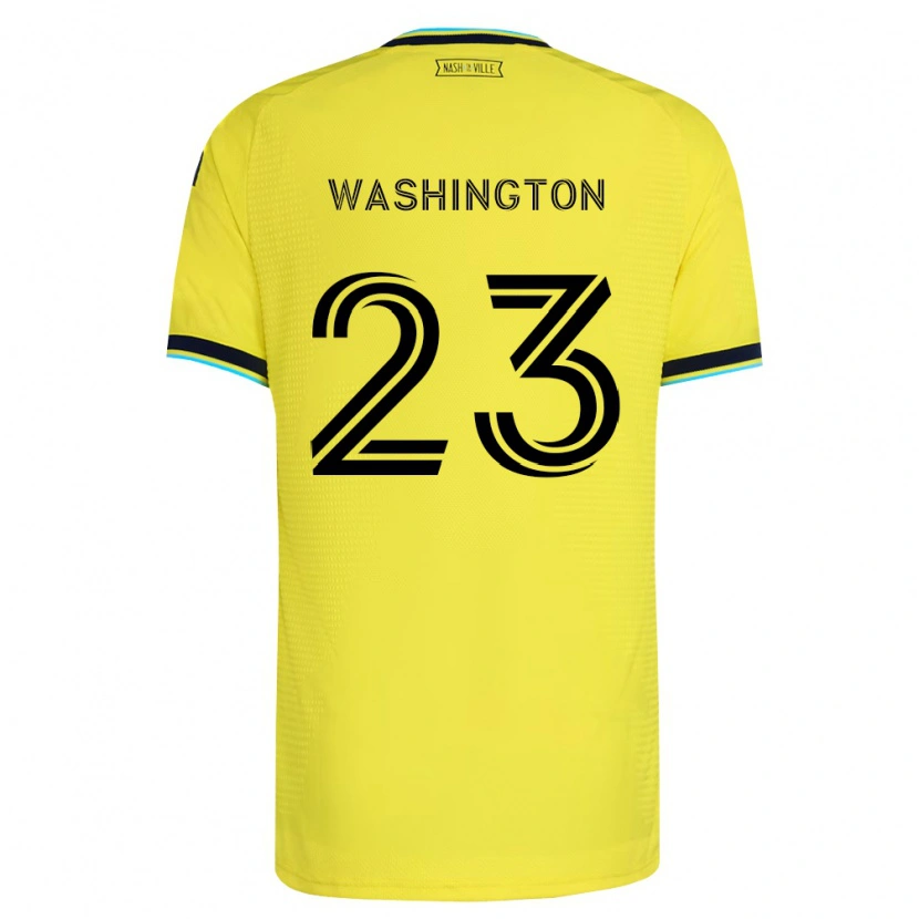 Danxen Dames Taylor Washington #23 Helder Geel Marineblauw Thuisshirt Thuistenue 2026/27 T-Shirt België